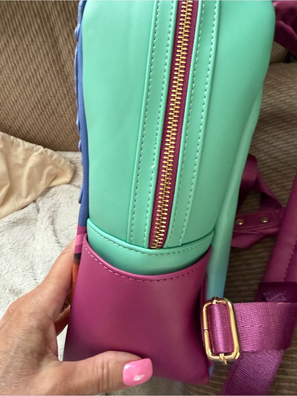 NWOT Disney loungefly Mirabel Encanto backpack house w/ loungefly dust bag - Picture 5 of 12